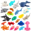 Conjunto de animales marinos