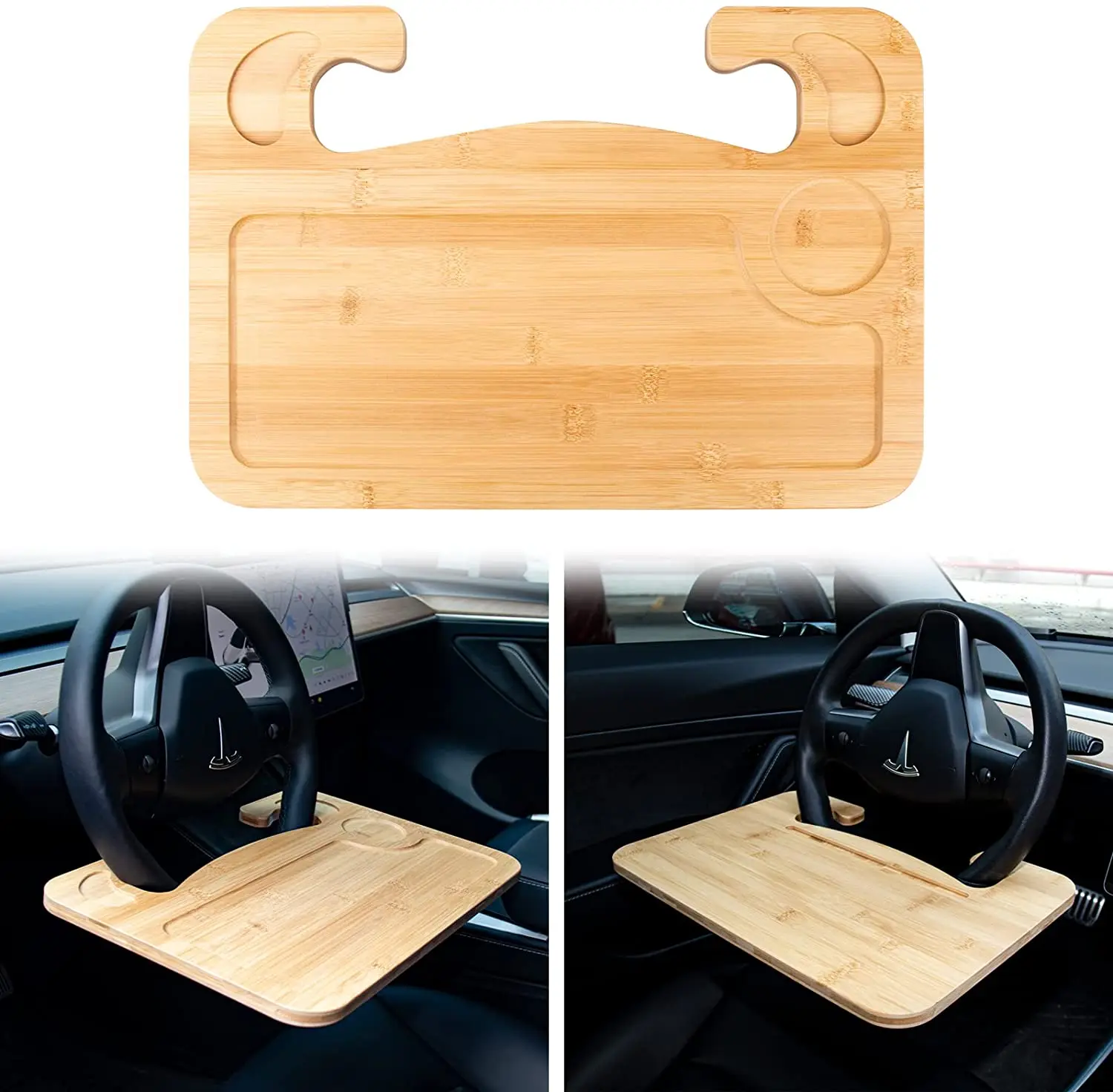 Tavolino da volante per auto, tavolo da pranzo per auto, tavolo da ufficio (beige, fratelli tè al latte) | Leroy Merlin
