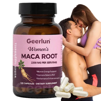 OEM Factory Organic Maca Women Butt Booster Hips Health Supplements Hormone Balance Support Maca Root Capsules for Adult