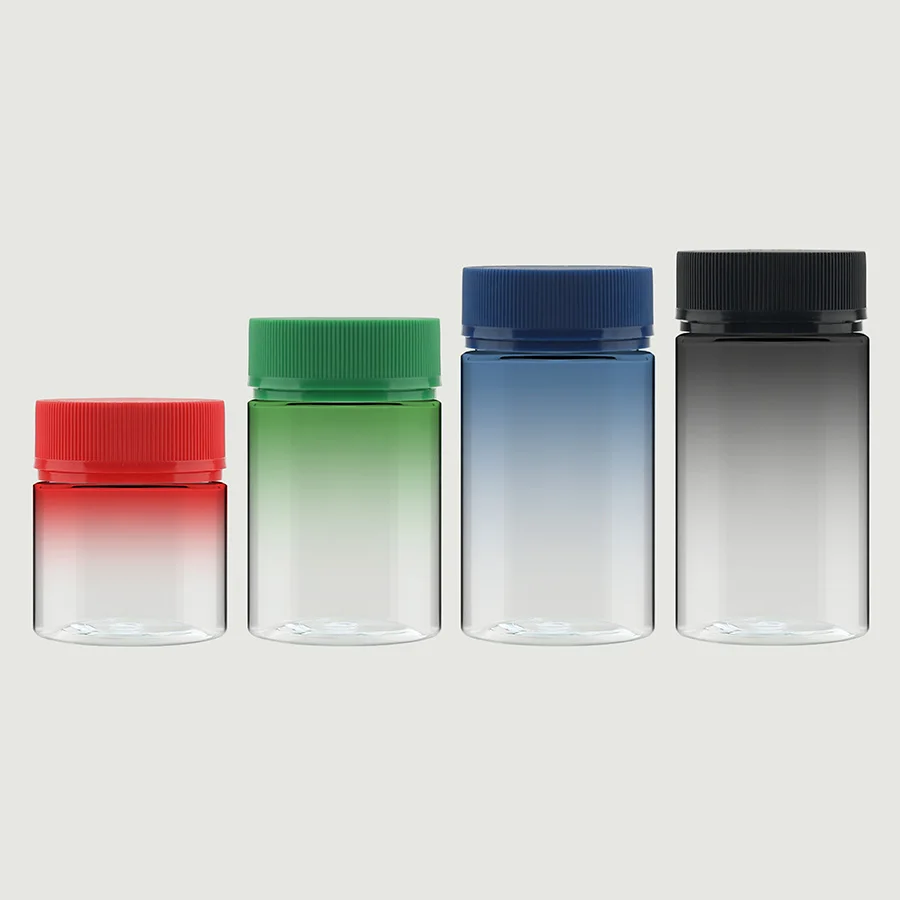 100 ml 200 ml 250 ml 300 ml 400 ml 500 ml 600 ml 750 ml 53 mm 66 mm 89 mm Jars en plastique PET de fleurs résistants aux chocs, étanches