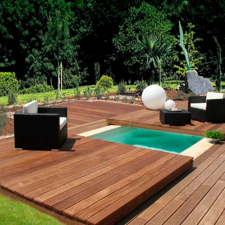 Nice and Save Space Space  Automatic Deck Swimming Pool Cover  with Stainless Steel  Frame  Pool Cover