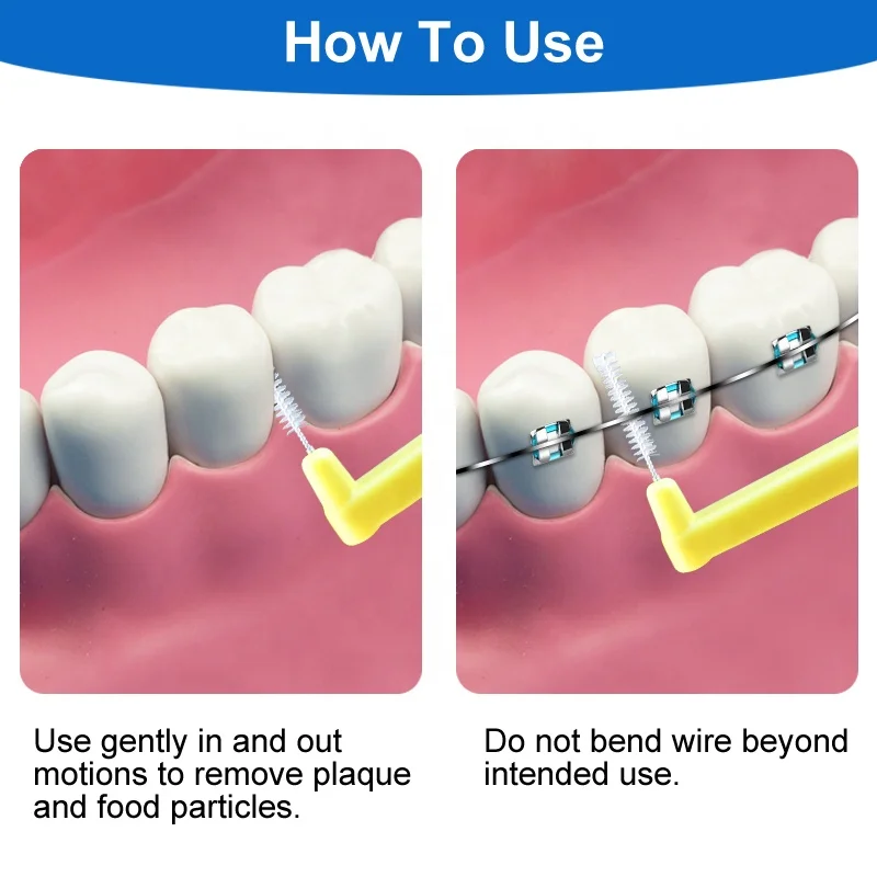 ISO-Certified L-Shaped Refillable Toothbrush Dental Interdental Brush