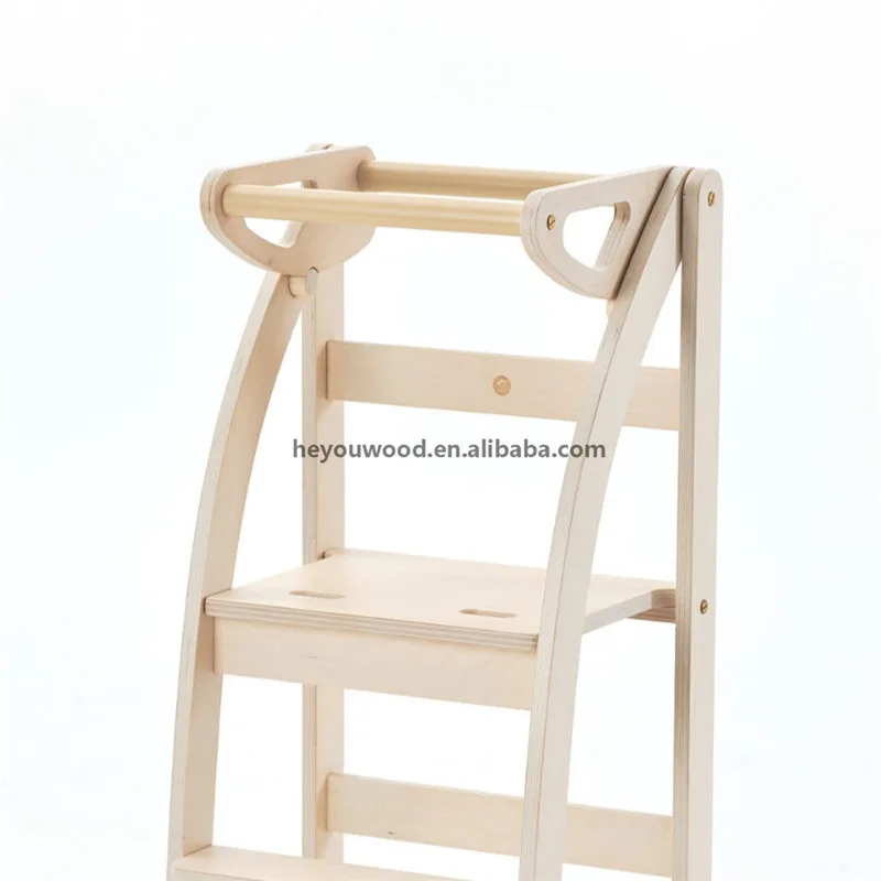 Montessori Learning Tower Wooden Folding Tower Transformable into a chair or stool
