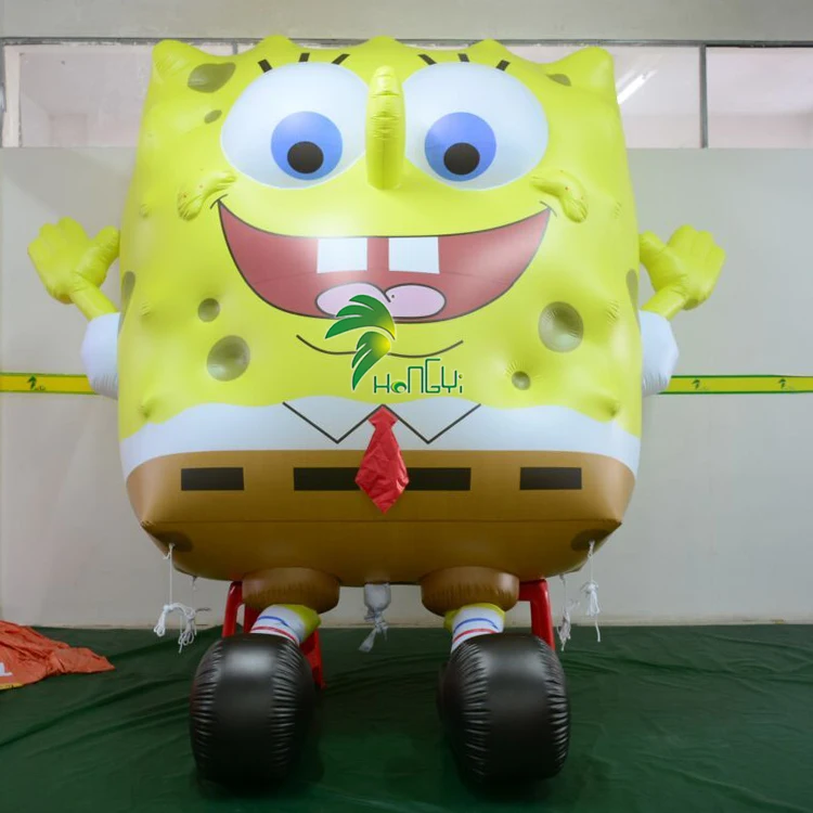 Custom Movie Character Spongebob Parade Balloon Inflatable Air Mascot Mega Inflatable Helium Balloon