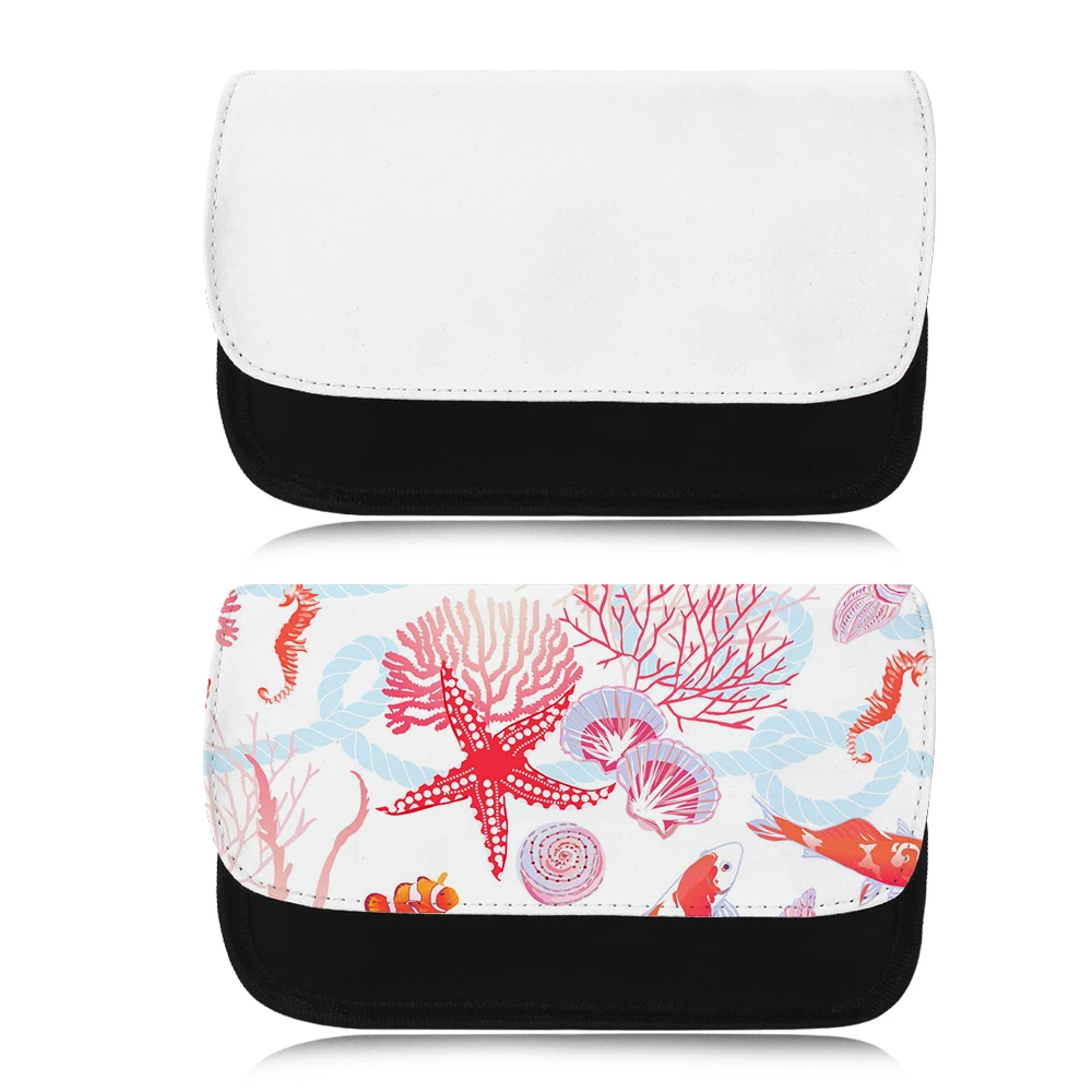 Sublimation Cosmetic Bags with Zipper DIY Sublimation Blank Makeup Bag  Blank Canvas Pencil Pouches