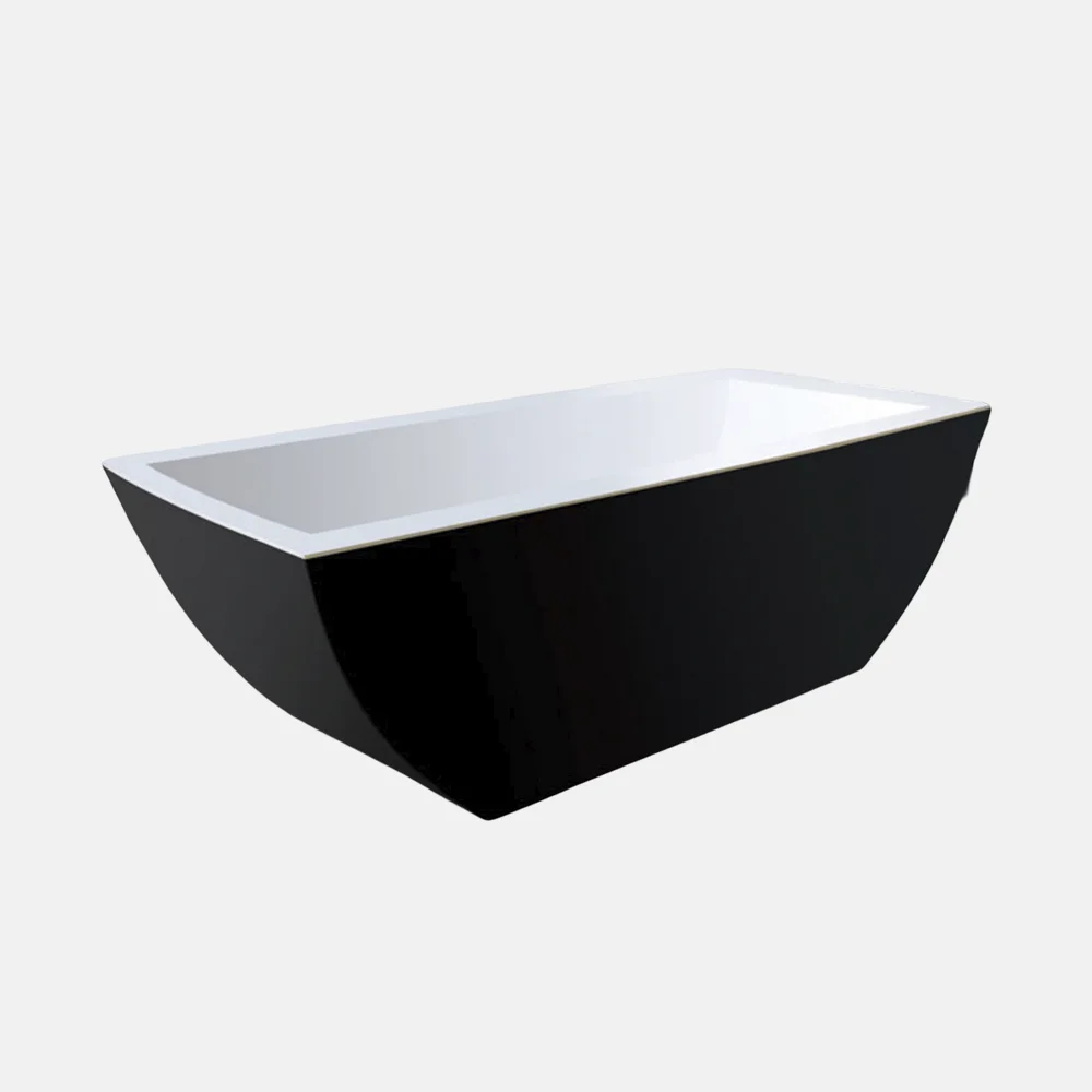 Black Finished Bathtub