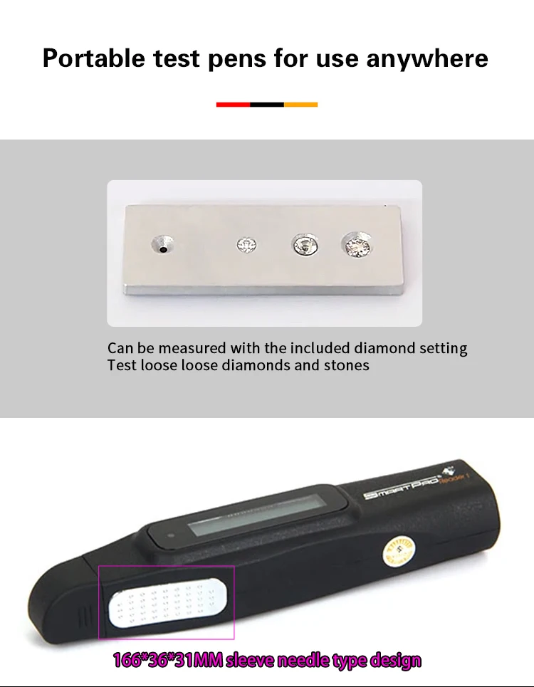 Smartpro Readeri Best 3 In 1 Lcd 0.01ct Handheld Cubic Zirconia Lab Grown Simulant Diamond And