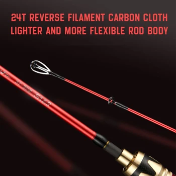 CHEERY Ultralight 1.5m/1.68m Carbon Fiber Baitcasting Rod for Ocean Boat Fishing for Squid Jig and Cuttlefish Casting Rod – Metal Jig – view 5