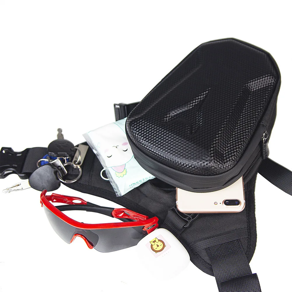EVA Riding Bag Pack Waterproof Tactical Leg Pouch Men's Riding Motorcycle Locomotive Ride Waist Leg Bag Bicycle Riding Leg Bag