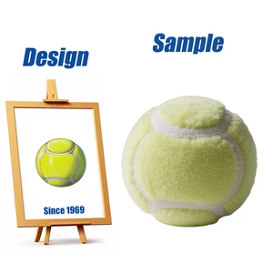 Shengye CPC CE ASTM Toy Factory Custom 2-14 in 5-35cm Super Soft Printing Sewing Embroidery Sports Tennis Ball Stuffed Plush Toy
