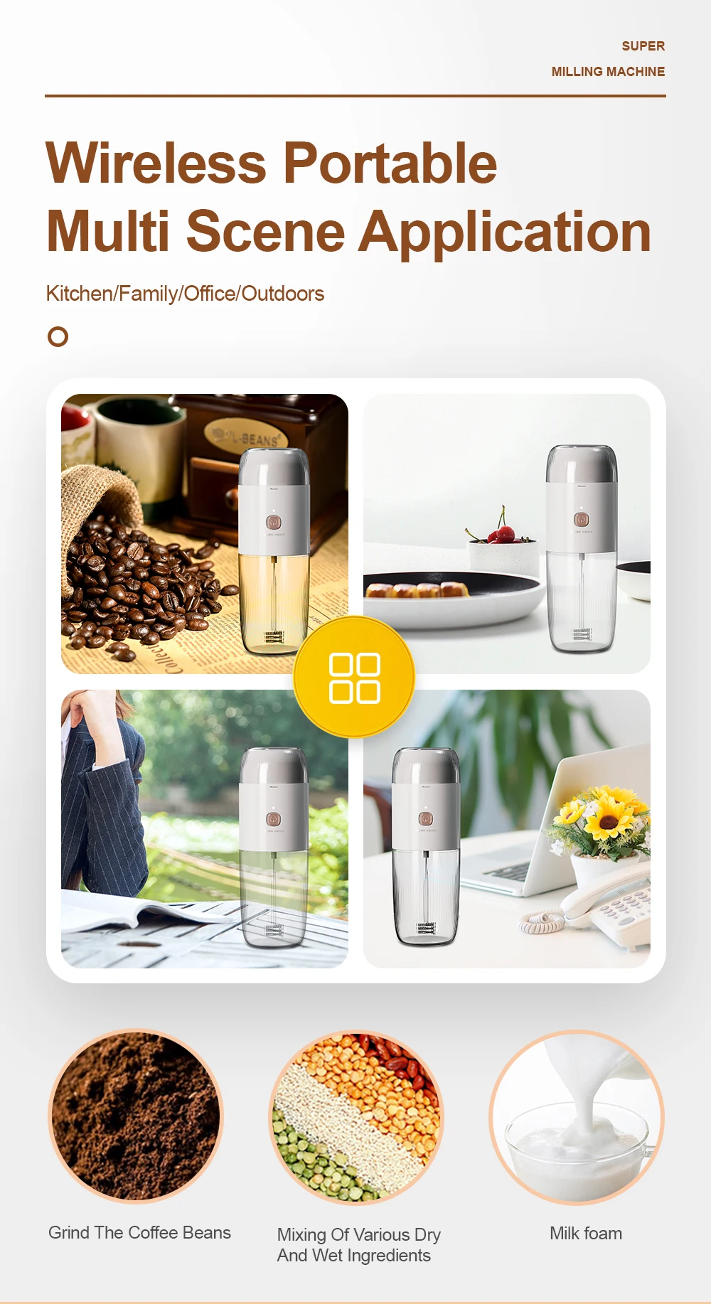 Персональный Размер перезаряжаемый мини-блендер на батарейках для спорта путешествий соковыжималка молочных коктейлей мини-портативная