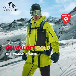 Professional Unisex Primaloft Gold Insulation 100g Winter 10000mm Waterproof Ski Clothing New Outdoor Double-Board Jaket