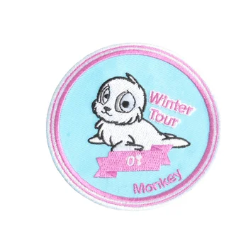 Custom 3d Logo Clothing Iron on Embroidered Patches for Hat Heat Transfer Embroidery Fabric Badges