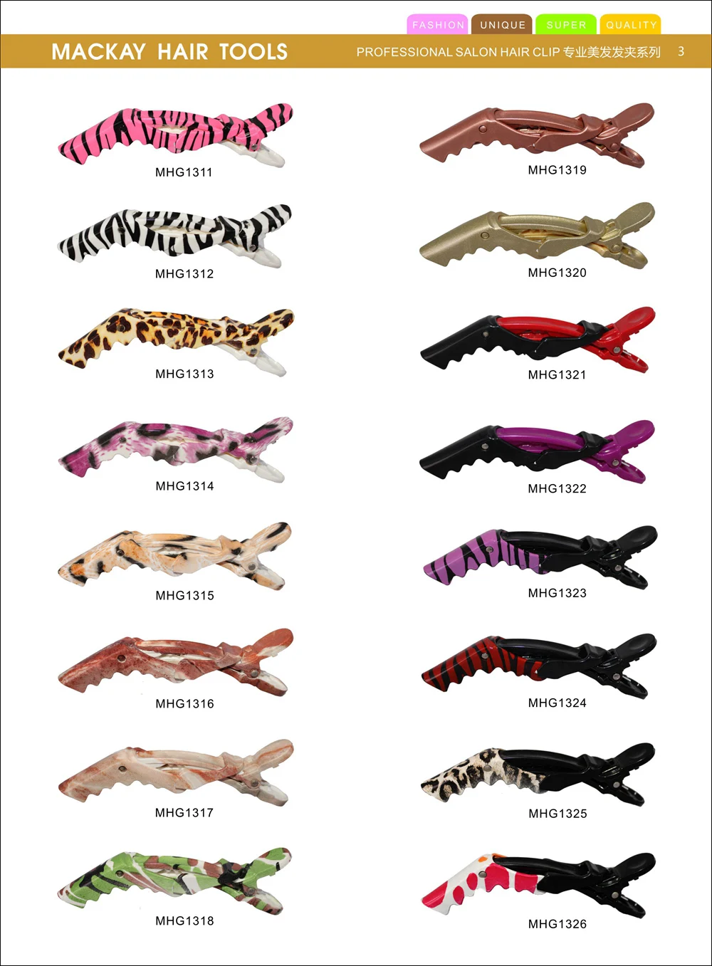 Hair Clip Sectional Salon Gold Professional Hair Extension Clip New