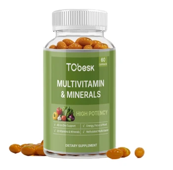 OEM Private Label Nutritional Supplement Multivitamin Tablets Rich Vitamins Boost Metabolism Immunity Complex Vitamins Minerals