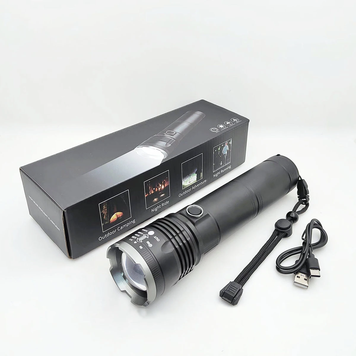 FUIIKE ini Lape Torche LED Rechargeable USB 1000 Luens Étanche 4