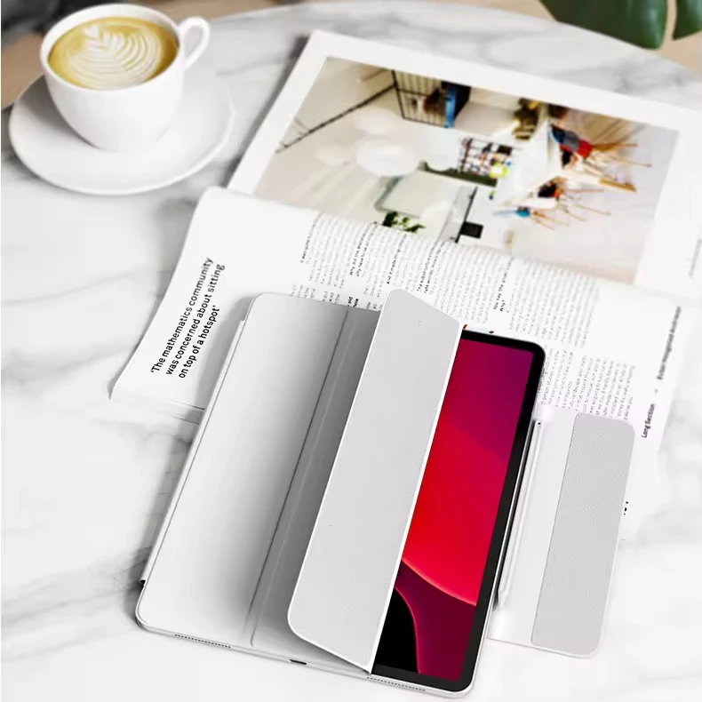 product laudtec double magnetic pu tablet cover slim thin business tablet cover case for ipad pro 11 for ipad air 11-6