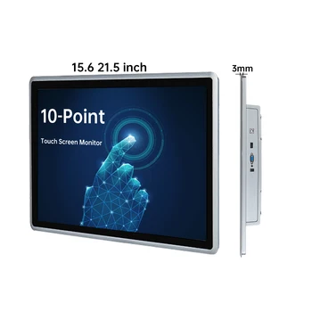 12.1 13.3 15 17 18.5 19 21.5 Inch Capacitive Touch Screen Monitor Industrial Open Frame Lcd Monitor