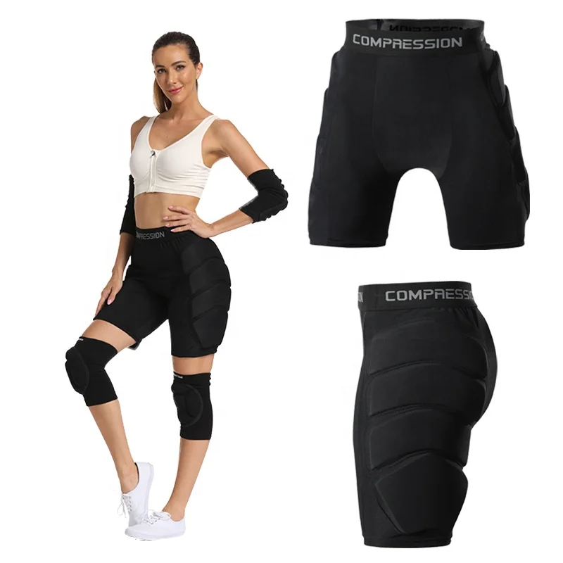 Men's Women Outdoor Snowboard protection Hip Padded Shorts Sport