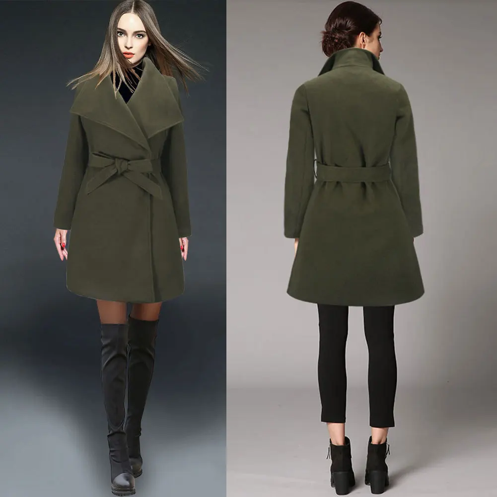 Top Quality Wool Trench Fashion Coat Women's Coats With Wholesale Price ...