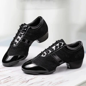 Unisex  Modern Dance Shoes Low Heels Soft Soles PU Upper Square Dance Shoes