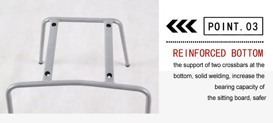 Simple Breathable Leisure Chair With Solid Metal Frame And Ergonomic Backrest Stackable Dining Chair For Kitchen And Restaurant