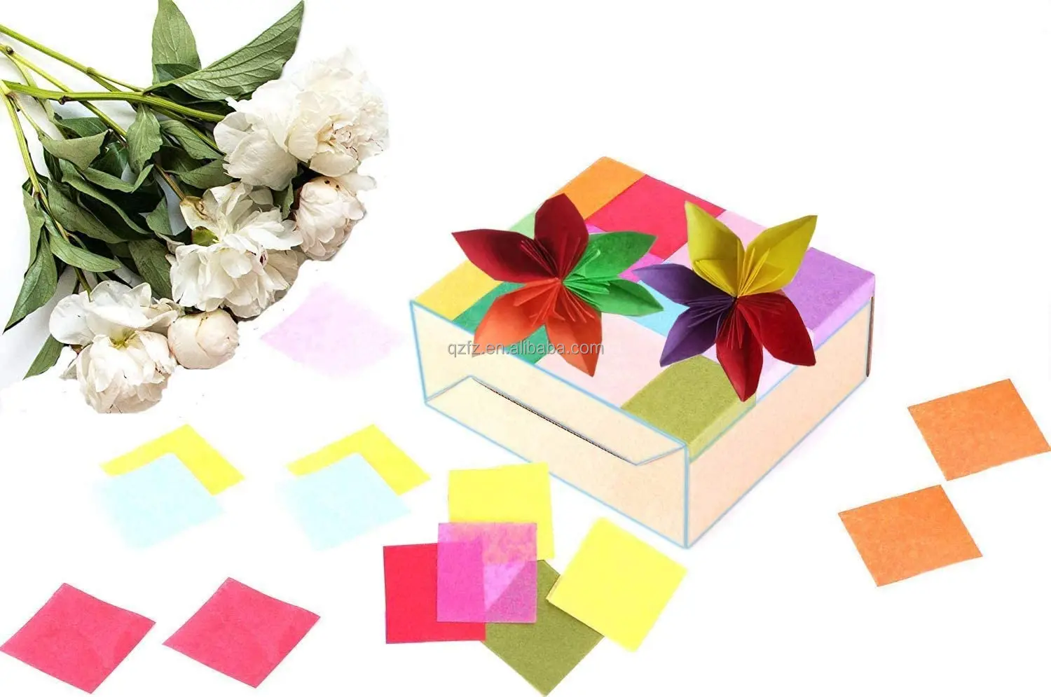 Bleeding Tissue Paper Squares 2 Inch X 2inchfor Arts & Crafts,Diy