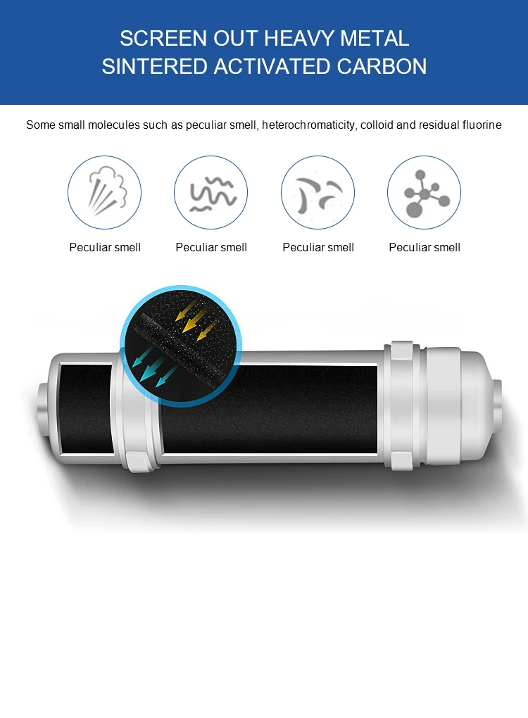 RO600 gallons large-flux household reverse osmosis water purifier undersink pre-filteration manufacture