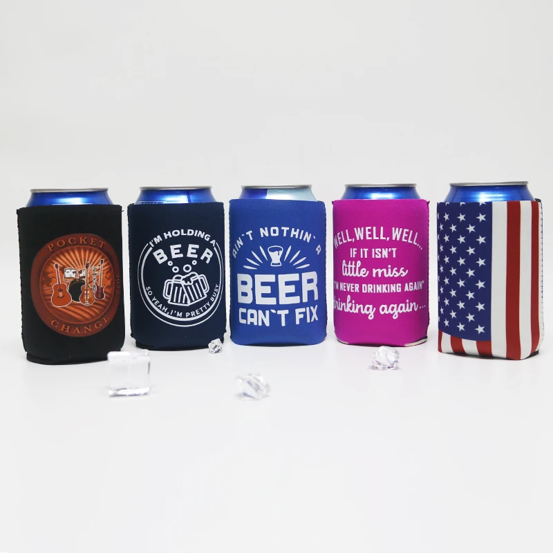 Sublimation Blank Stubby Coolers Insulated Neoprene Beer Stubby Coolers