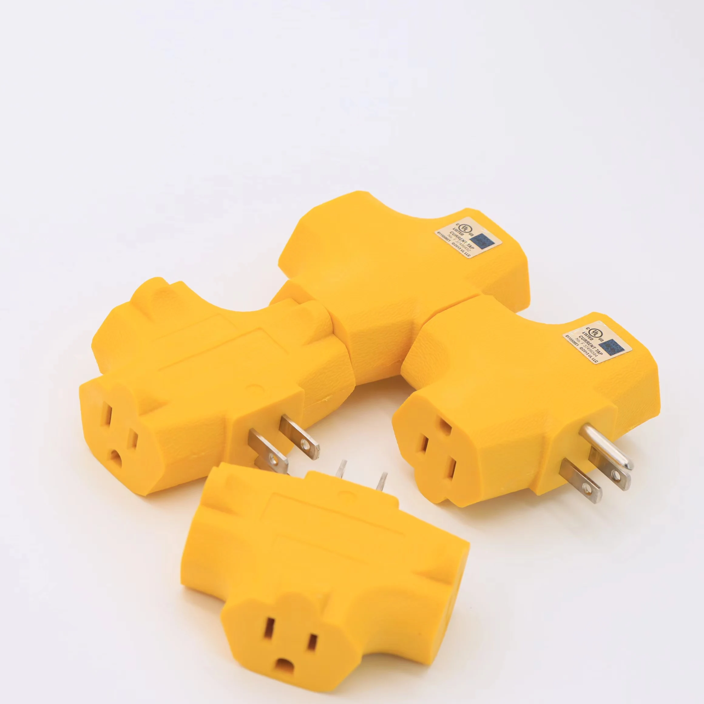 125V 15A 3 Outlet Grounding Heavy Duty 3 Prong Power Adapter