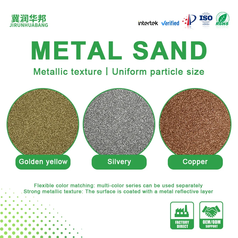 20-40 Mesh Metal Color Sand for Swimming Pool Finishing and Architectural Granite Texture Paint