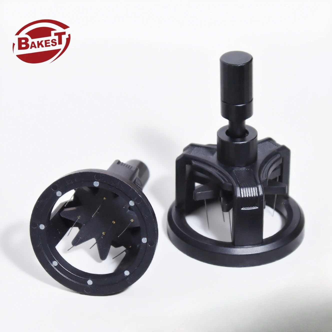 Italian Design Rotating Magnetic Coffee Powder Diffuser Adjustable Height Clumping Disperser Tea Tools with Needle