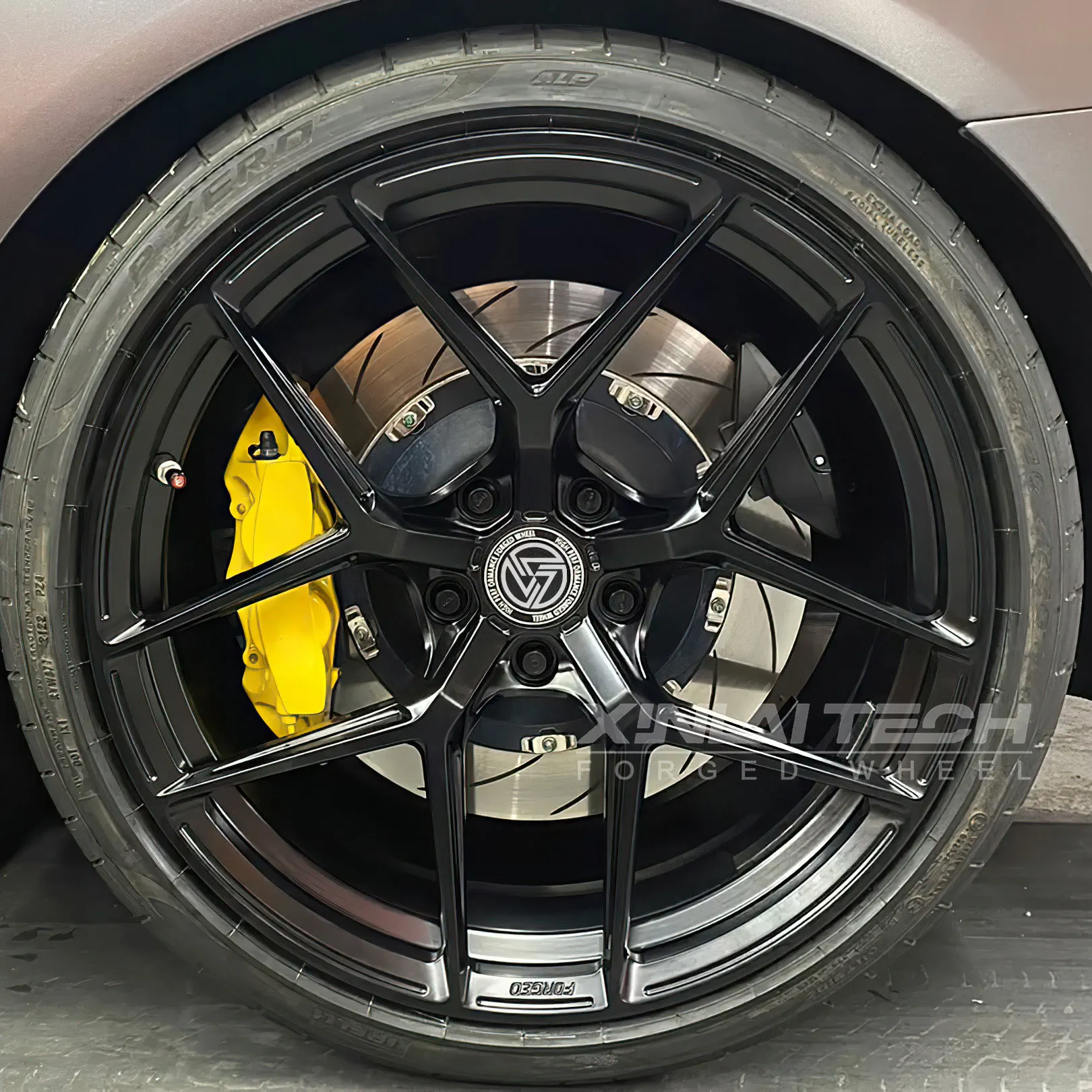 XINLAI Custom 1-Piece Deep Concave Matte Black Forged Wheels 5x120 5x114.3 5x112 Car Alloy Wheel for bmw benz audi - Image 2