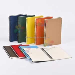 Good Quality Customized Cover  Popular Type and Designs Manufactured SingleSpiral Notebook for Students