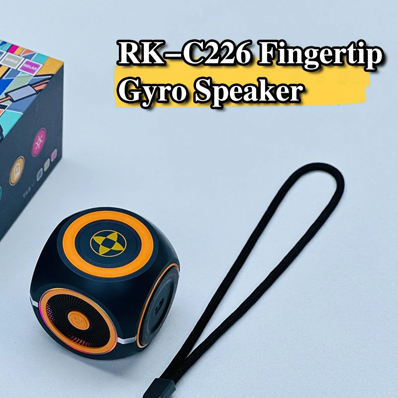 Rotating Fingertip Gyroscope with wireless stereo Speaker multifunctional Outdoor Desktop Wireless Speaker toys