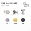 8mm zinc alloy hollow hexagonal rivets, 6mm Phillips head screws