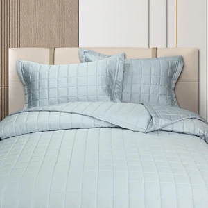 Factory Price Quilts Set Eucalyptus Tencel Box Stitch 3 Pieces Quilt Set Home Textile