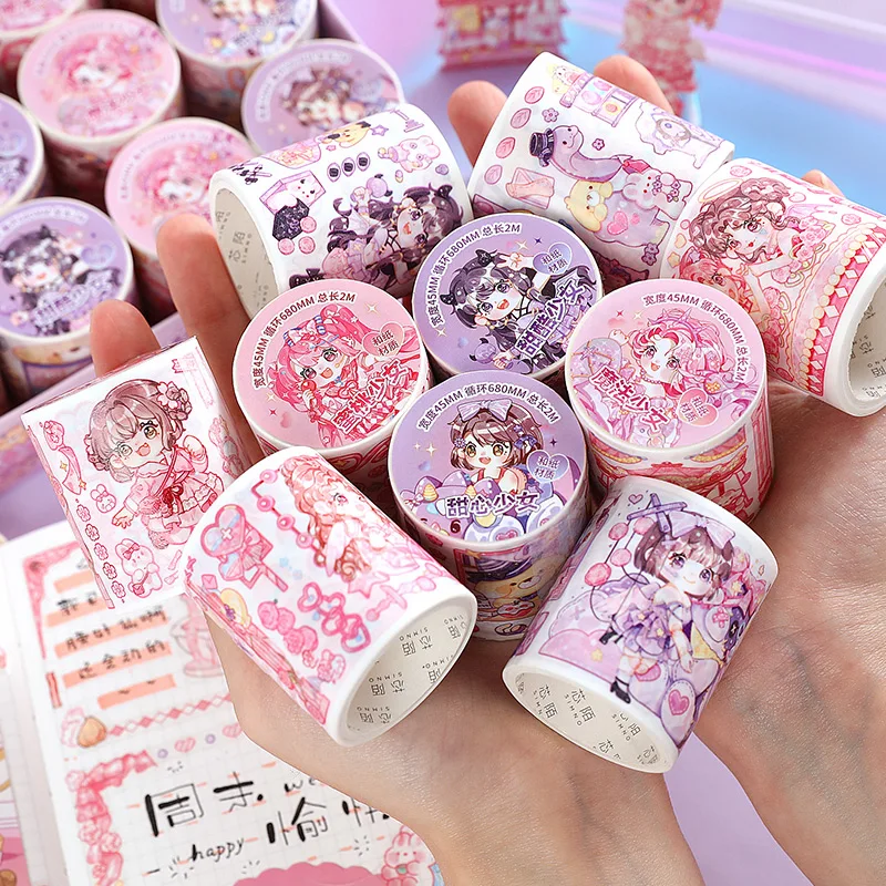 Simno Custom Printed Self Adhesive Decorative Bullet Journaling Washi Tapes Set for Scrapbooking