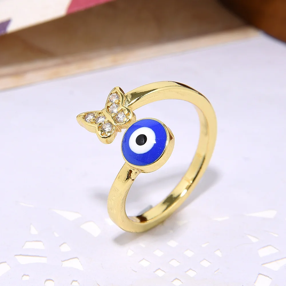PELOVNY Evil Eye Ring Sterling Silver 925 - Turkish Evil Eye Ring - Li –  TrendycollectionB