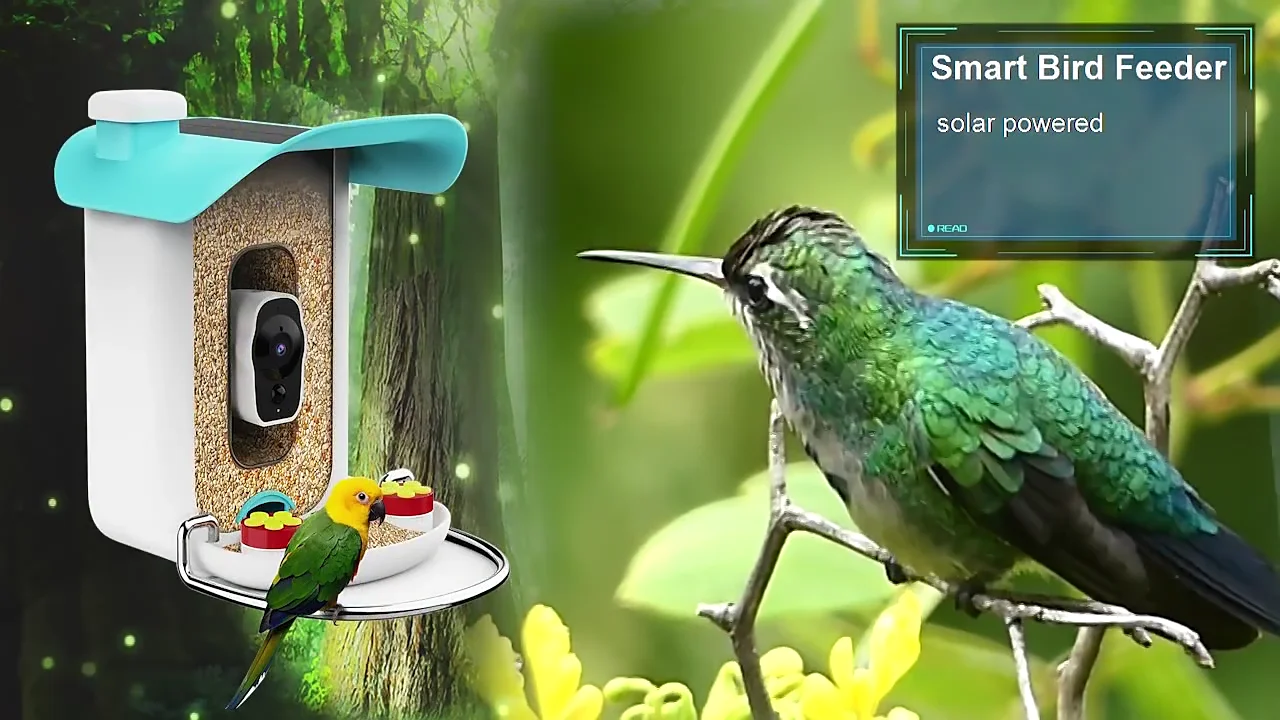 Free Ai Bird Recognition Low Power Wifi Remote Control Bird Feeder