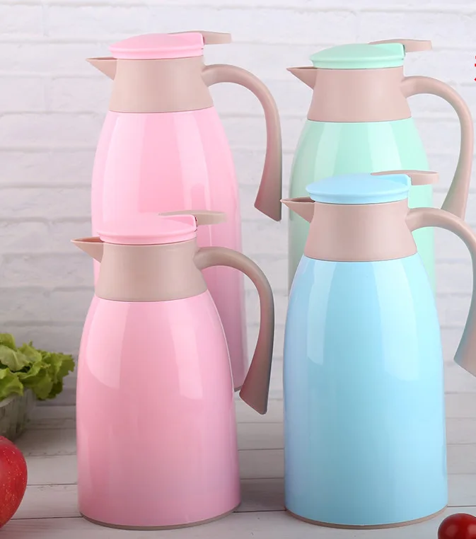 Insulated Water Pot Jug Double Walled Plastic Vacuum Thermos for Home and Office