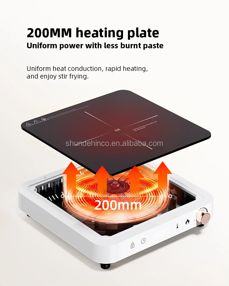 2000W Home Hot Plate Electric Induction Cooktop Portable Kitchen Induction Stove OEM ODM Induction Cooker