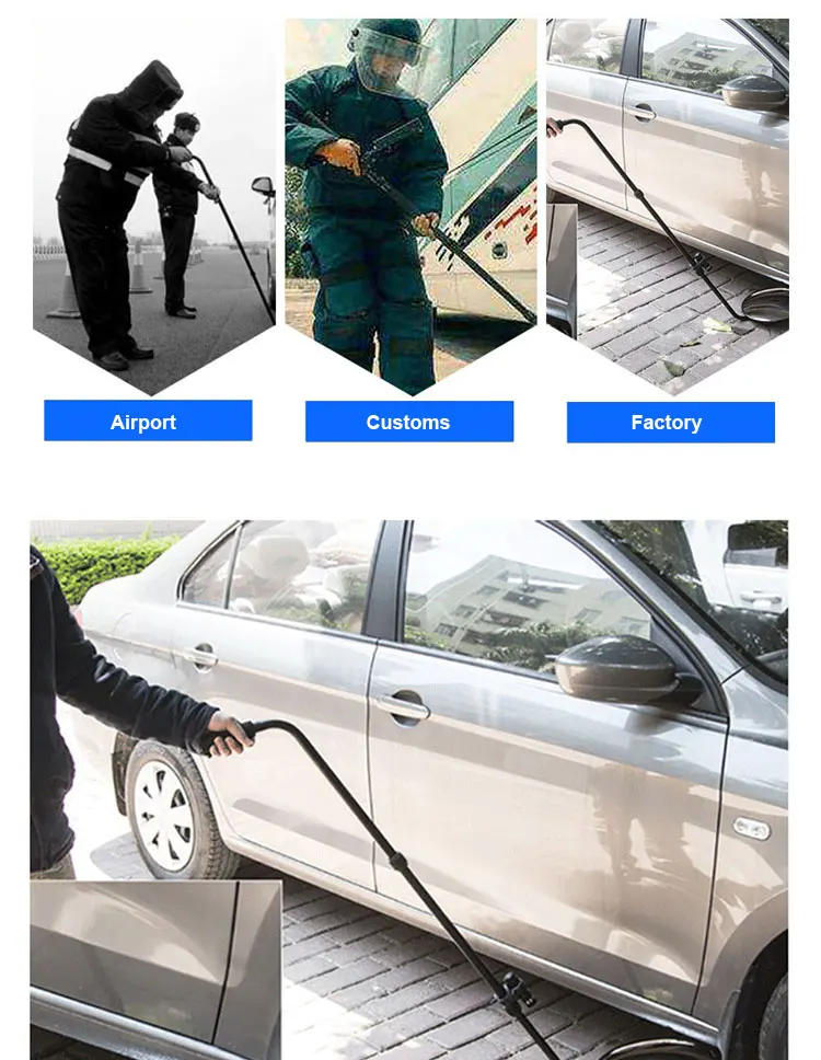 30cm V3 LED Under Vehicle Inspection Mirror High Effective Search Convex Mirror for Car
