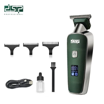 DSP Barber Professional LED Digital Display Electric Hair Clipper Plug and Play USB Rechargeable Cordless Hair Trimmer