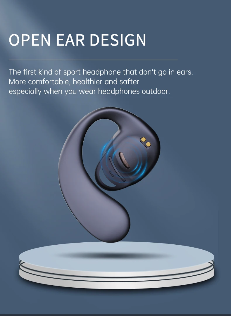 Bluetooth Open Ear Hook Earphone Ows Wireless Earphone For Business