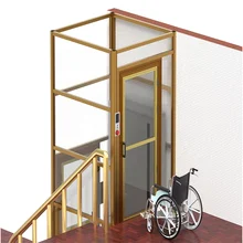 TUV Standard Hydraulic Disabled Recidential Elevator Small Home Stair Lift Wheelchair Home Modern Villa Elevator 3 Floors CN;SHN
