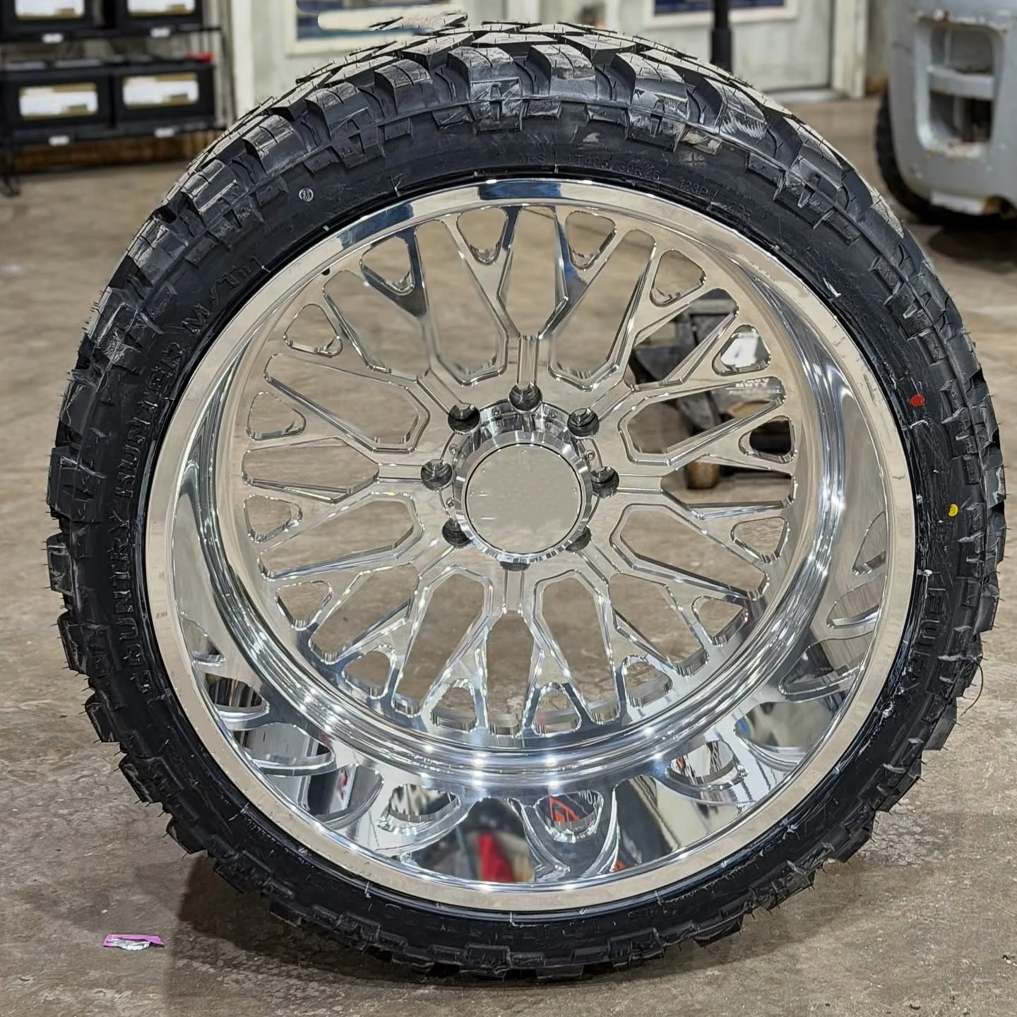 Truck Dually Wheel 20 22 24 26 Inch Forged Black Chrome Polished Color Off-Road Deep Dish