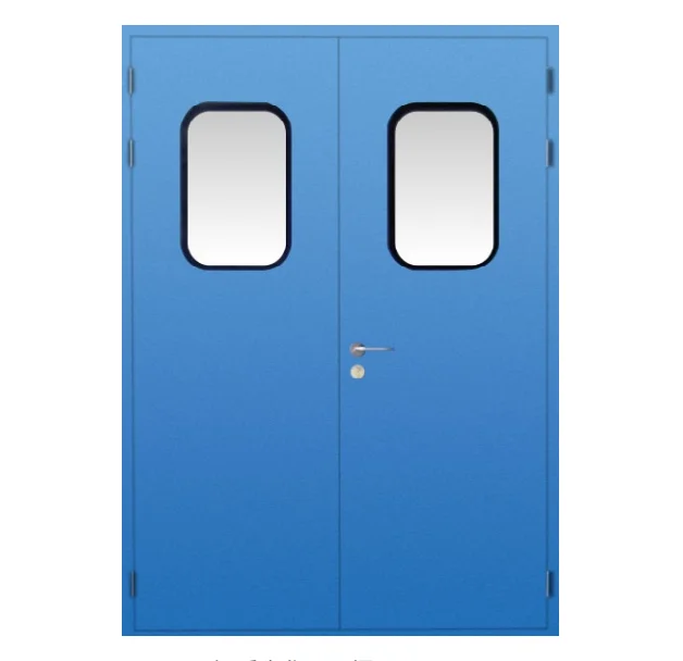 Airtight Stainless Steel Swing Door Fire Prevention Modern Design SGARBON Hospital Operation Room Manual Clean Door Dust-Free