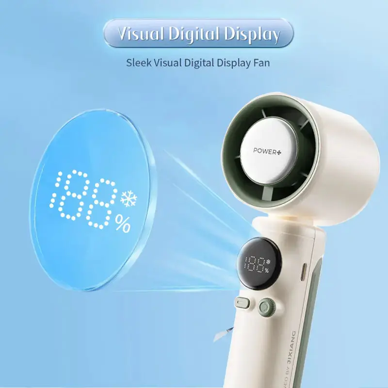 5 in 1 Adjustable High-Speed Brushless Silent Handheld Fan