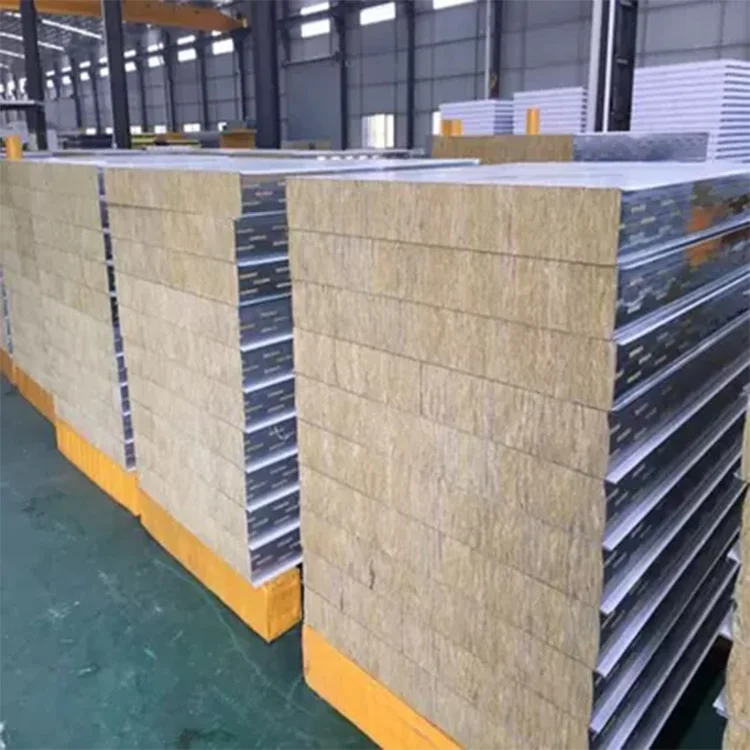 Good Price PPGI Fireproof Kiln Rock Wool Sandwich Panel for Fire Protection